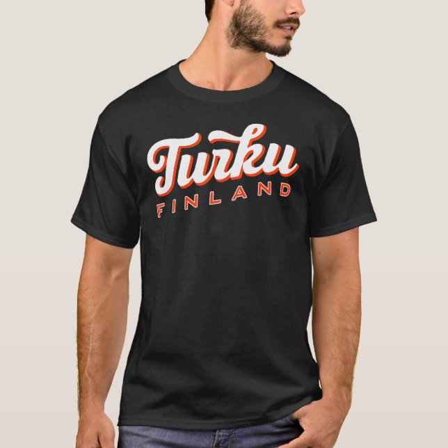 T-shirt Turku Finlande (Devant)