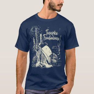 T-shirt Turnpike Troubadours Desert Western Cactus Boots M