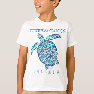 T-shirt Turques et Caïques Îles Tortues de mer