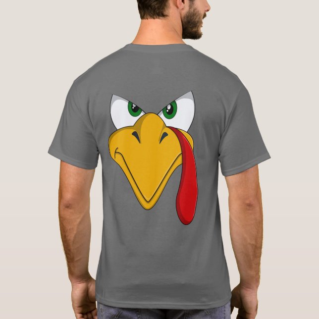 T-shirt Turquie avec un Bon thanksgiving d'attitude (Dos)