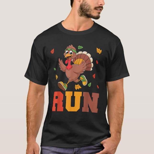 T-shirt Turquie Courez Costume Thanksgiving Courir Turquie (Devant)