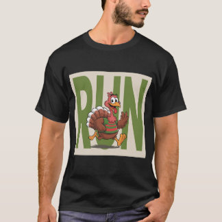 T-shirt Turquie Courir Costume Thanksgiving Running