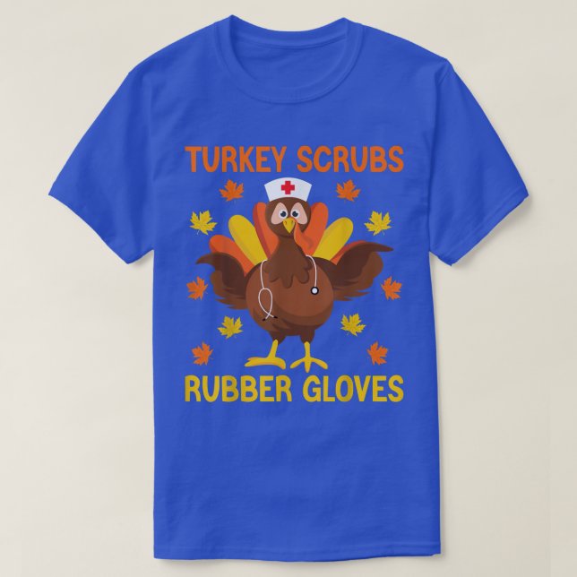 T-shirt Turquie Écrase Gants En Caoutchouc Thanksgiving Nu (Design devant)