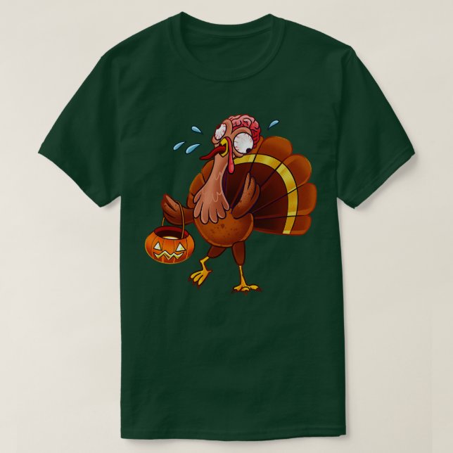 T-shirt Turquie effrayante de zombie (Design devant)