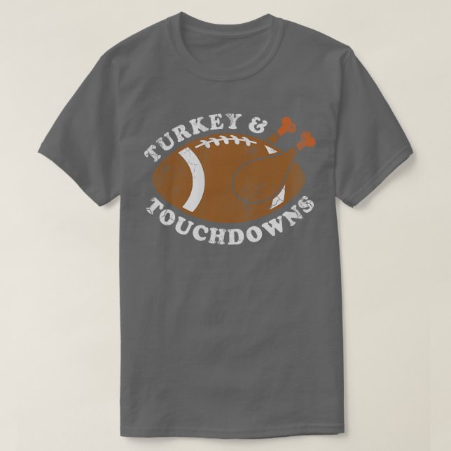 T-shirt Turquie et Touchdowns Thanksgiving (Design devant)