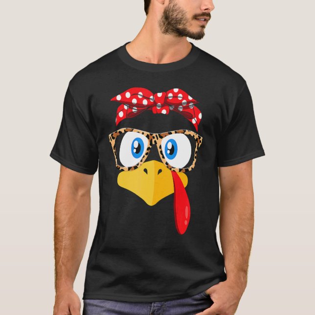 T-shirt Turquie Face À Un Tête Rose Courir Pèlerin Trot Qu (Devant)