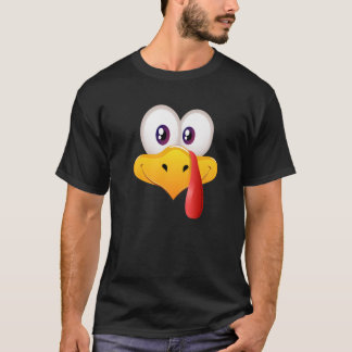 T-shirt Turquie Face Pèlerin Thanksgiving Costume Happy Ha