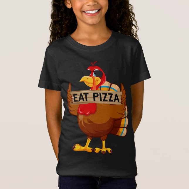 T-Shirt Turquie Mange Pizza Adulte Vegas Enfants Drôle Tha (Devant)