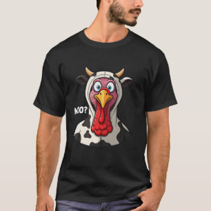 T-shirt Turquie Moo Costume de vache drôle Thanksgiving Tu