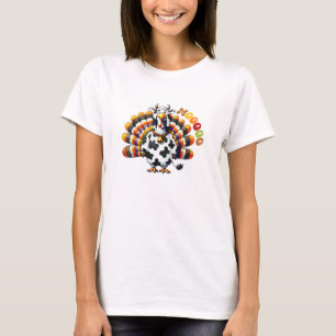 T-shirt Turquie Moo Thanksgiving Cow Turquie Humour Funny