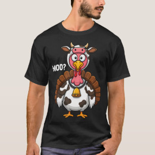 T-shirt Turquie Moo Vache drôle Thanksgiving 2024