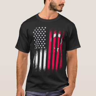 T-shirt Turquie Patriot Américain Grosse Pays Etats-Unis D