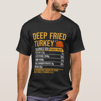 T-shirt Turquie profonde Fried Nutrition Faits nutritionne