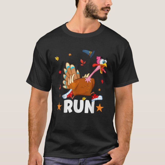 T-shirt Turquie Run Costume Bon thanksgiving Courir Turk (Devant)