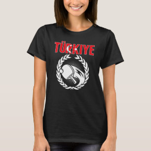 T-shirt Turquie Tennis de Table Équipe de Ping Pong Turqu