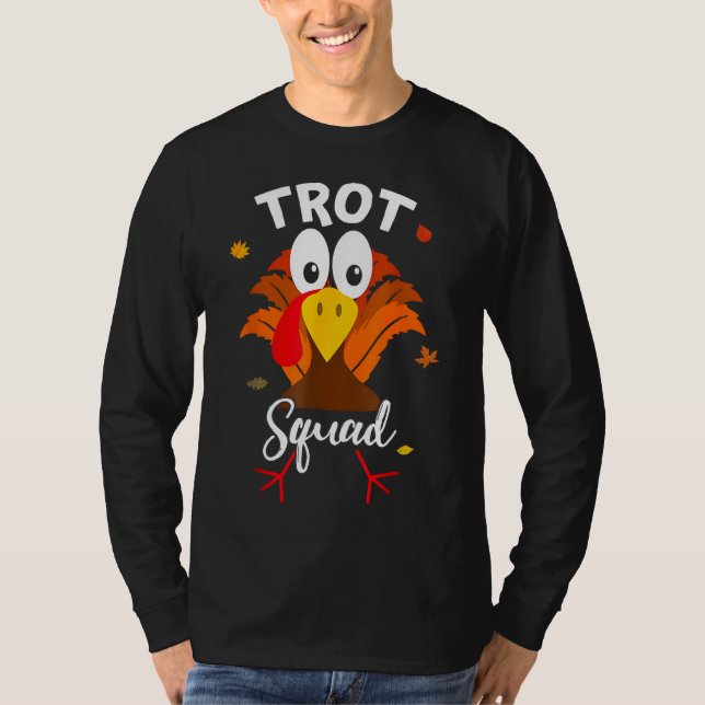 T-shirt Turquie Trot Squad Drôle Thanksgiving Courir Famil (Devant)
