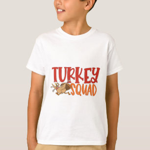T-shirt Turquie Trot Squad Drôle Thanksgiving Match