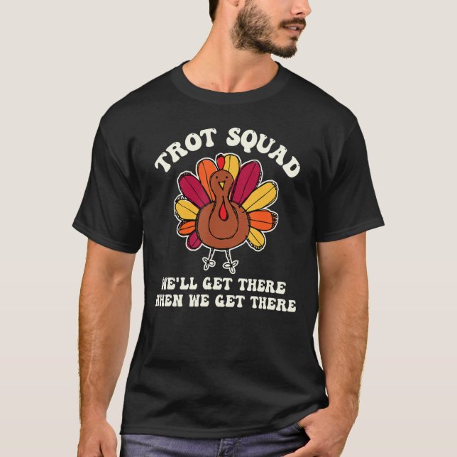 T-shirt Turquie Trot Squad Thanksgiving Costume de course (Devant)