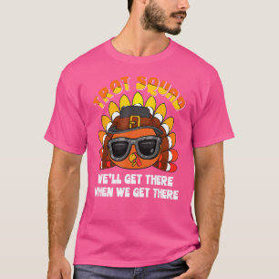 T-shirt Turquie Trot Squad Thanksgiving Costume de course