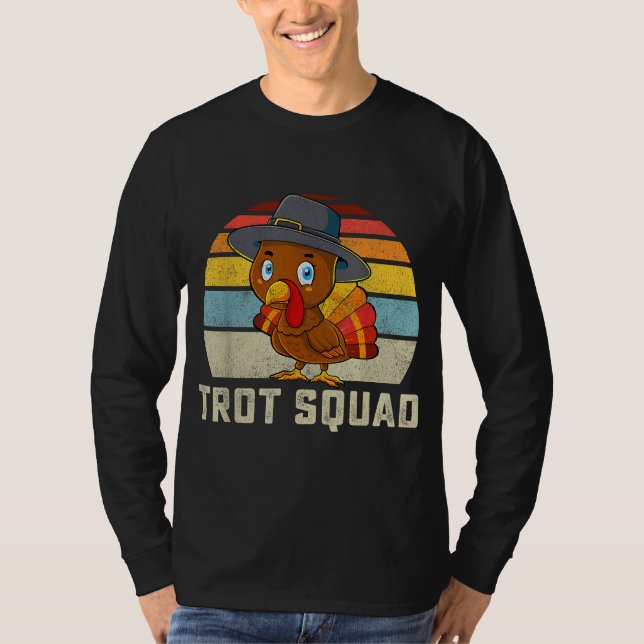 T-shirt Turquie Trot Squad Thanksgiving Run Costume Men Wo (Devant)
