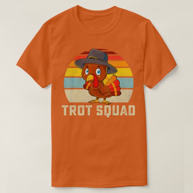 T-shirt Turquie Trot Squad Thanksgiving Run Costume Men Wo (Design devant)
