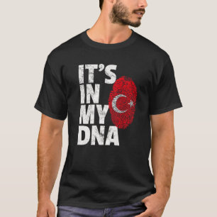 T-shirt Turquie turque Drapeau C'est dans mon ADN cadeau d