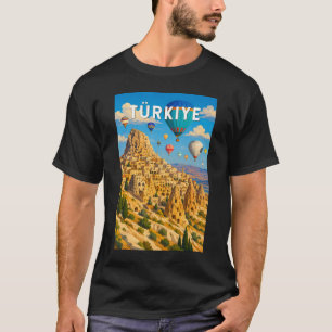 T-shirt Turquie Turquie Illustration Voyage Art Vintage