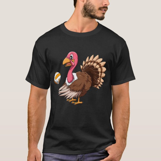 T-shirt Turquie Volley-ball Thanksgiving Turquie Jouer (Devant)
