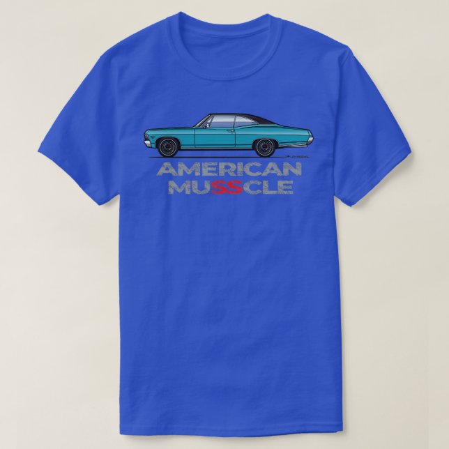 T-shirt Turquoise des muscles (Design devant)