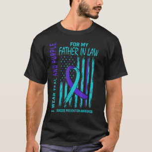 T-shirt Turquoise et violet de sensibilisation au suicide