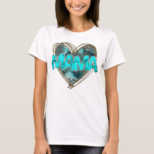 T-shirt Turquoise Gem Stone Mama cadeau maman