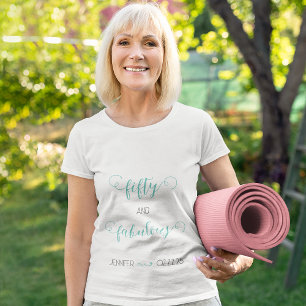 T-shirt Turquoise Grey 50 et Fabuleux anniversaire