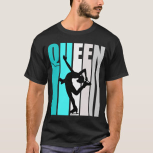 T-shirt Turquoise Patinage Reine Anniversaire coloré migno