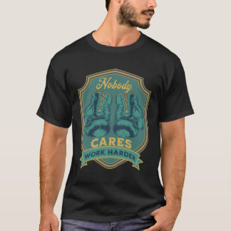 T-shirt Turquoise Personne Ne S'Occupe De Travailler Plus 