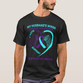 T-shirt Turquoise Purple Suicide Prévention Sensibilisatio