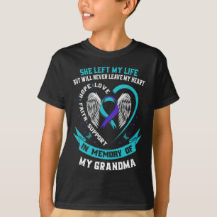 T-shirt Turquoise Purple Suicide Sensibilisation Chemise G