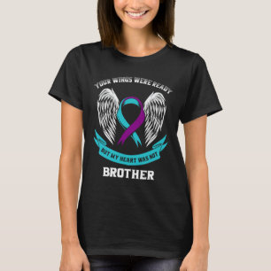 T-shirt Turquoise Purple Suicide Sensibilisation Frère Vos