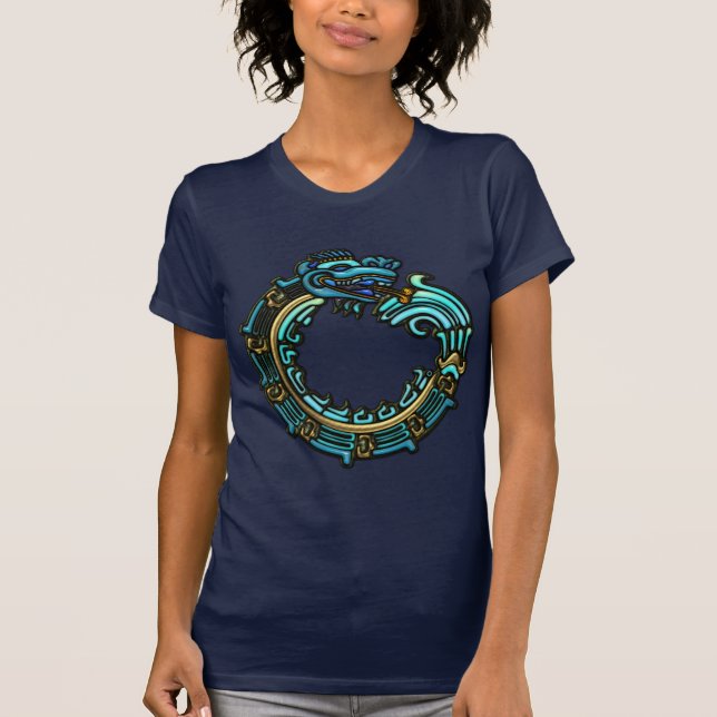 T-shirt Turquoise Quetzalcoatl (Devant)