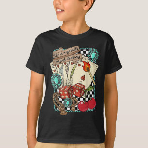 T-shirt Turquoise Rétro Western Cow-boy Cow-girl de l'Oues