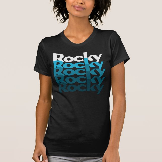 T-shirt Turquoise Rockys (Devant)