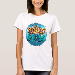 T-shirt Turquoise Rodeo Maman