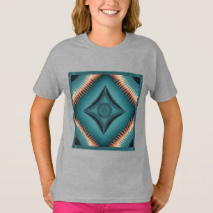 T-shirt Turquoise Sunburst de Navajo Peach