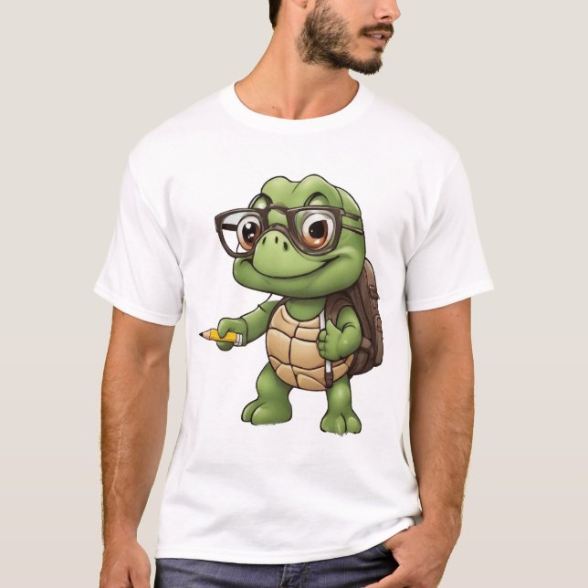 T-shirt Turtle back to school (Devant)