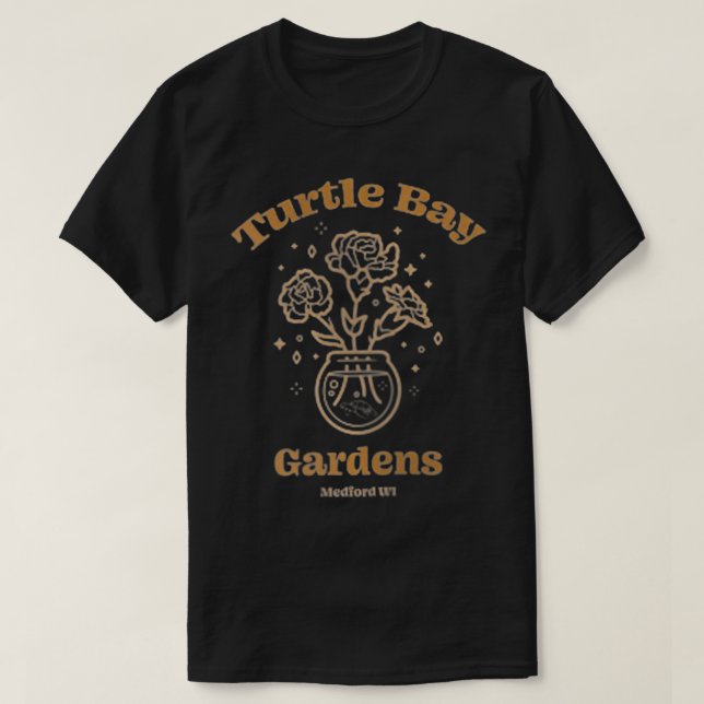 T-shirt Turtle Bay Gardens Medford WI Code Postal (Design devant)