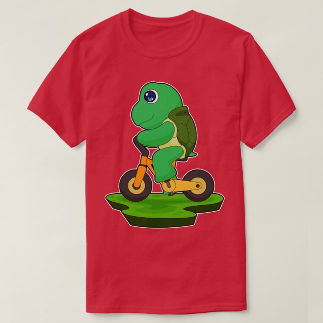 T-shirt Turtle Bicycle (Design devant)