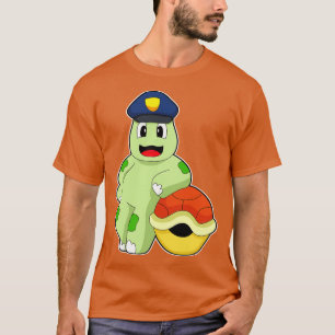 T-shirt Turtle Cop Police chapeau Police