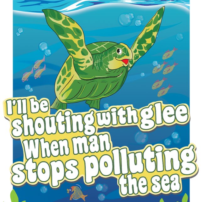 T-shirt Turtle dit... 'Je crierai en joie' (Créateur téléchargé)