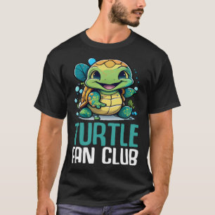 T-shirt Turtle Fan Club Tortoise Zoo Enfants Garçons Fille