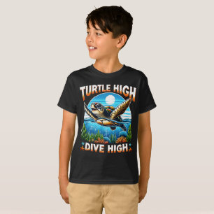 T-shirt Turtle High Dive High Turtle Lover