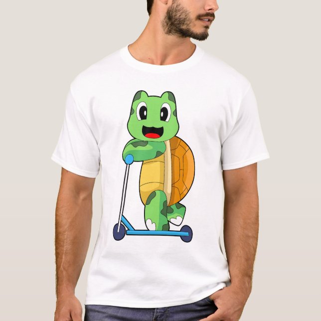 T-shirt Turtle Kick Scooter (Devant)